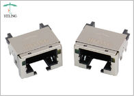 Overhangs PCB RJ45 Low Profile Connector Right Angle With LED Indicator